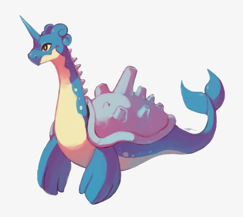 Lapras & Vaporeon Fusion - Lapras Fanart, transparent png #1937118