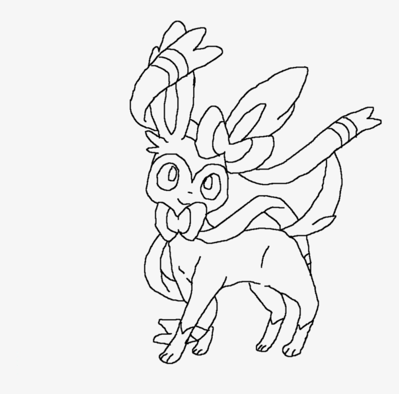Royalty Free Download Eevee Ubisafe At Getdrawingscom - Sylveon Black And White, transparent png #1937151