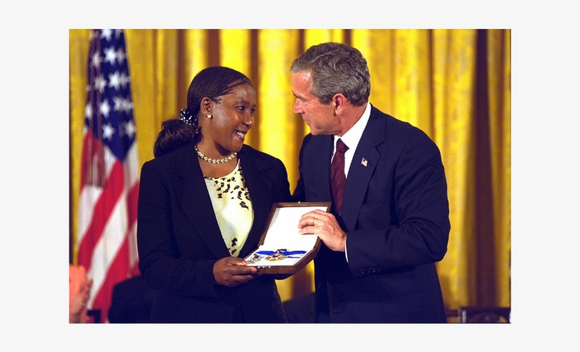 President George W - Nelson Mandela, transparent png #1937252