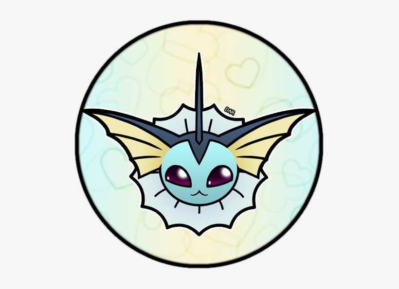 Vaporeon Pin - Circle, transparent png #1937253