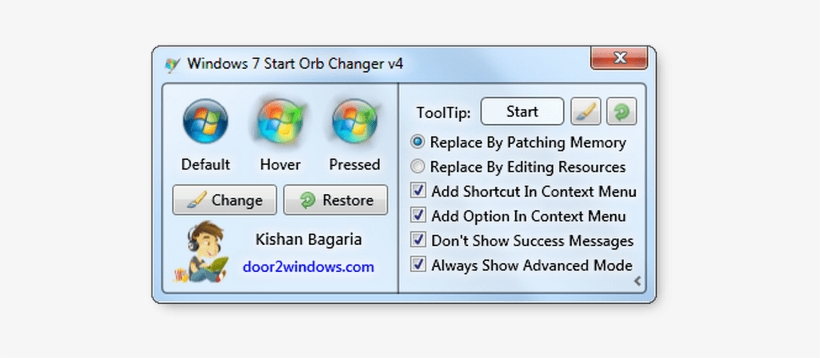 Download Jumpstart For Windows - Windows 7 Start Orb Changer, transparent png #1937721