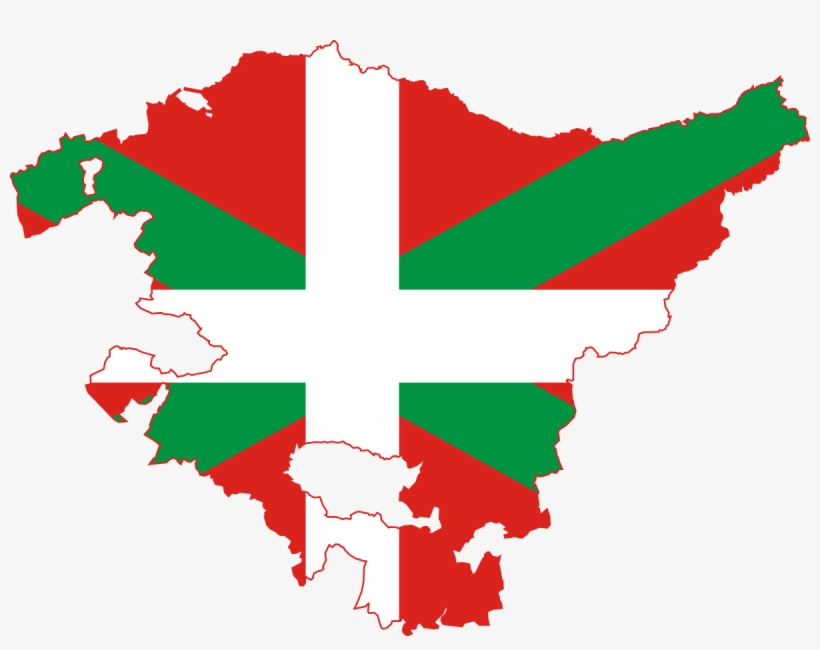 Basque Country Flag Map, transparent png #1937774