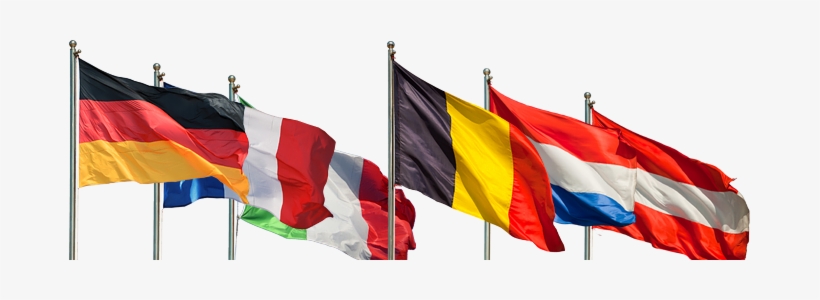 Flags Of Countries Participating In The Blue Card Program - Flags On Poles Png, transparent png #1938068