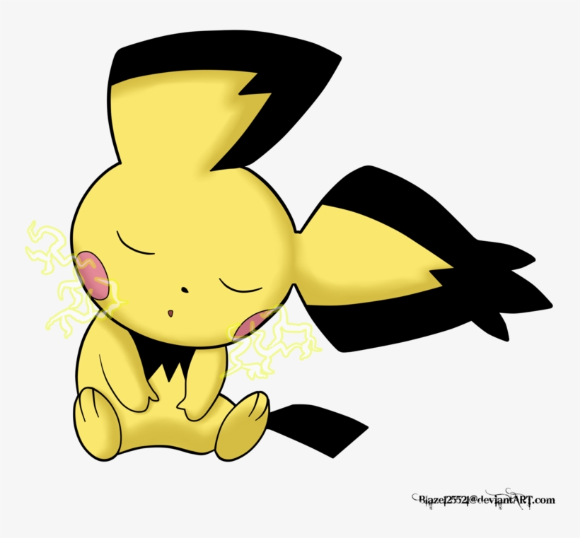 Jpg Black And White Stock By Tazawa On Deviantart - Pichu, transparent png #1938145