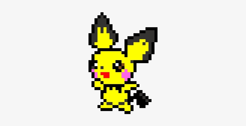 Pichu - Minecraft Pixel Art Pichu, transparent png #1938214