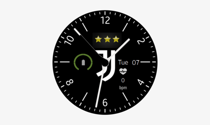 Watch Face Logo Juventus Fc - Circular Mosaic, transparent png #1938262