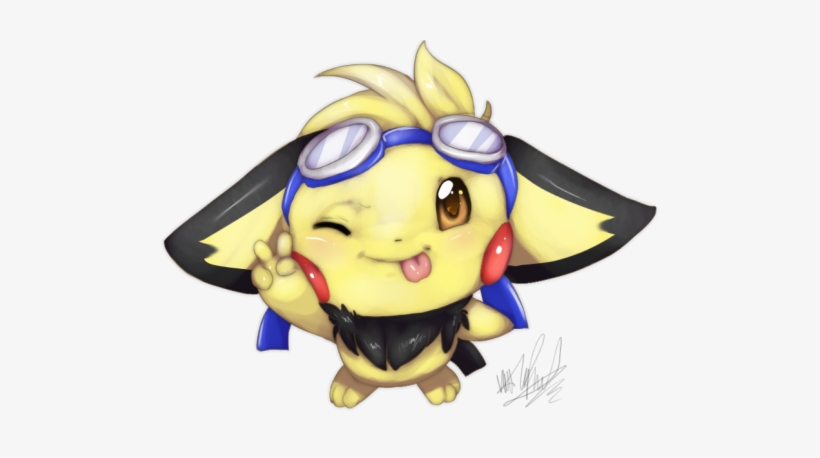 Pichu In Her Favourite Outfit From Melee - Pichu With Goggles, transparent png #1938281