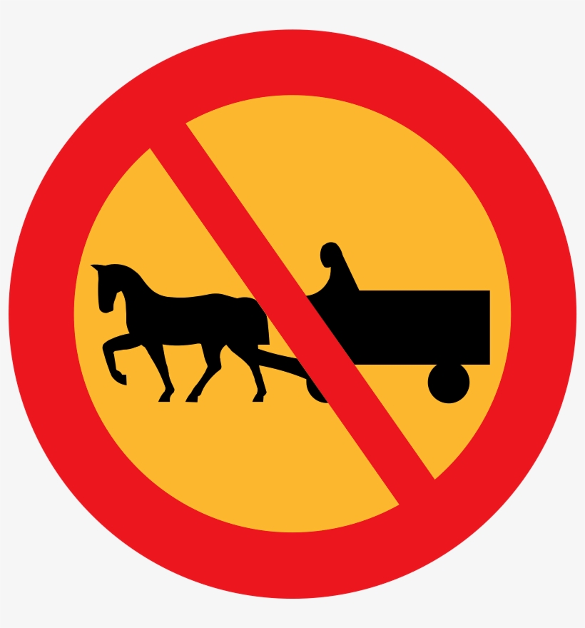 No Entry For Animal Drawn Vehicles, transparent png #1938408