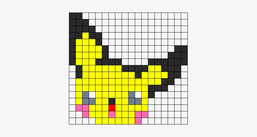 Pokemon Pixel Art Grid Pichu - Pixel Art Grid Gallery