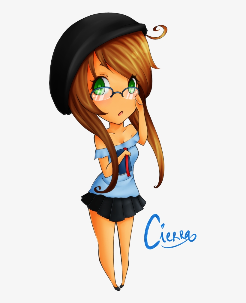 Nerd Drawing Cute - Cute Nerd Girl Drawing, transparent png #1938736