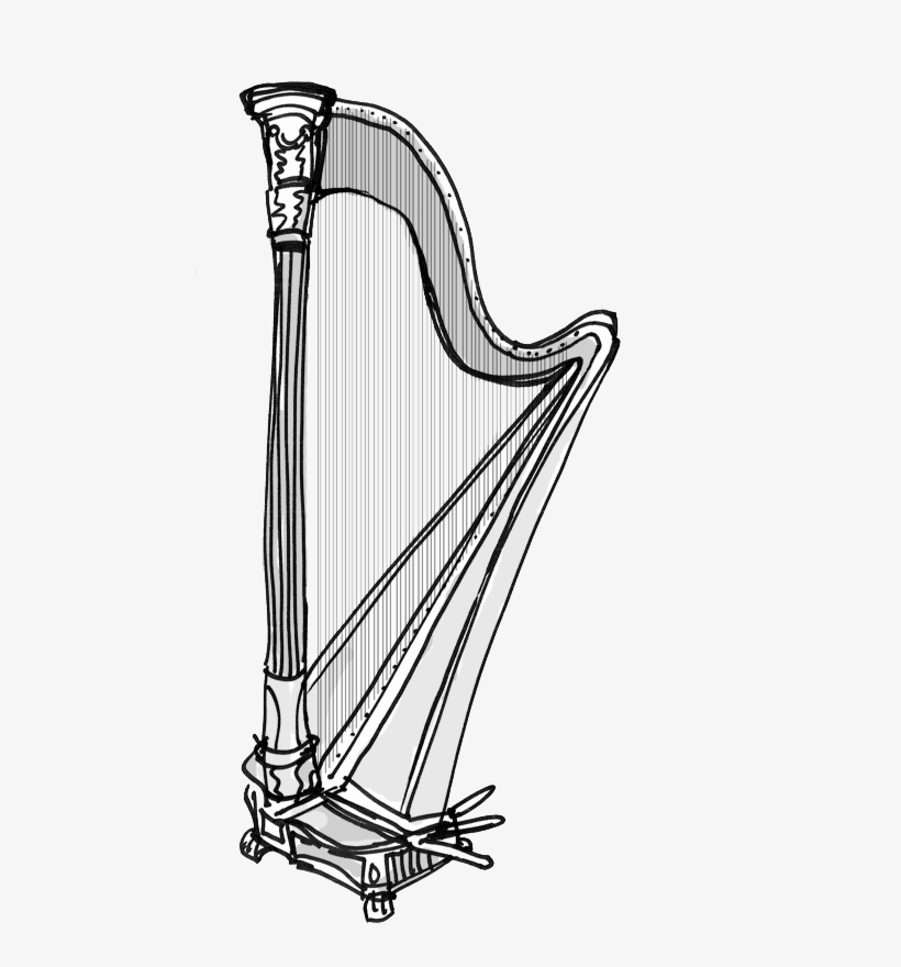 Harp, transparent png #1938855