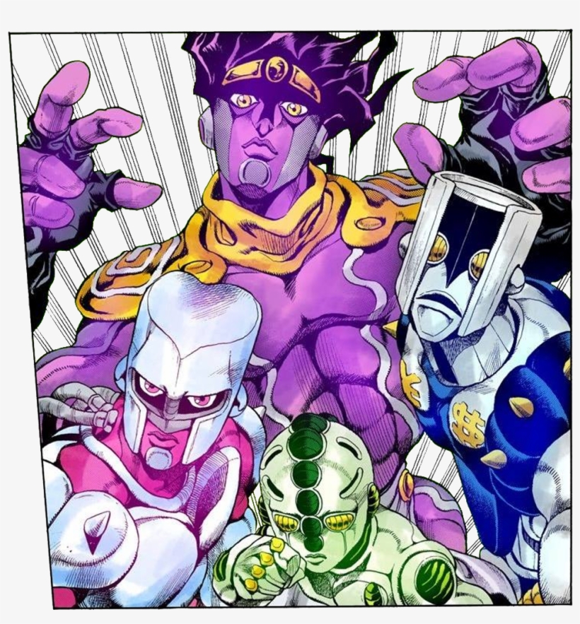 Diamond Is Unbreakable Protagonist Stands - Star Platinum And Crazy Diamond, transparent png #1938857