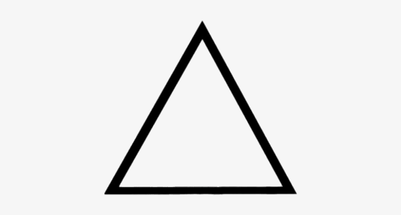 Descargar - Black Triangle Outline Png, transparent png #1939391