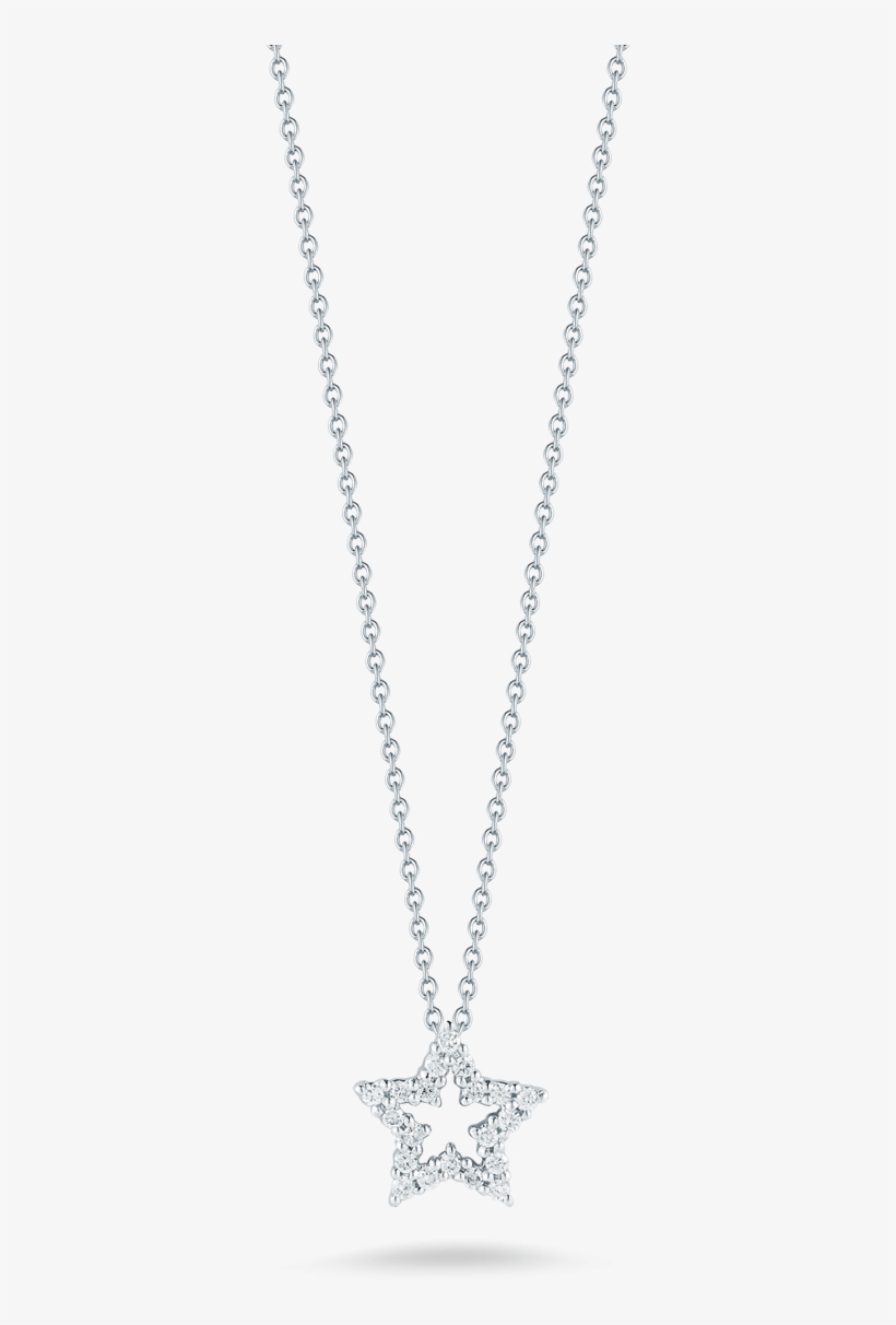 Roberto Coin 18kt Gold Star Pendant With Diamonds - Collane Con Ancora Da Uomo, transparent png #1939480