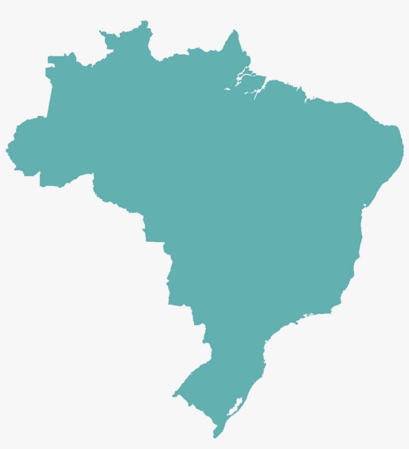 Brazil Blue Map, transparent png #1939598