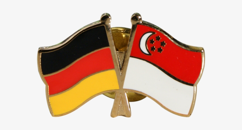 Singapore Friendship Flag Pin, Badge - Taiwan Deutschland Flagge, transparent png #1939705