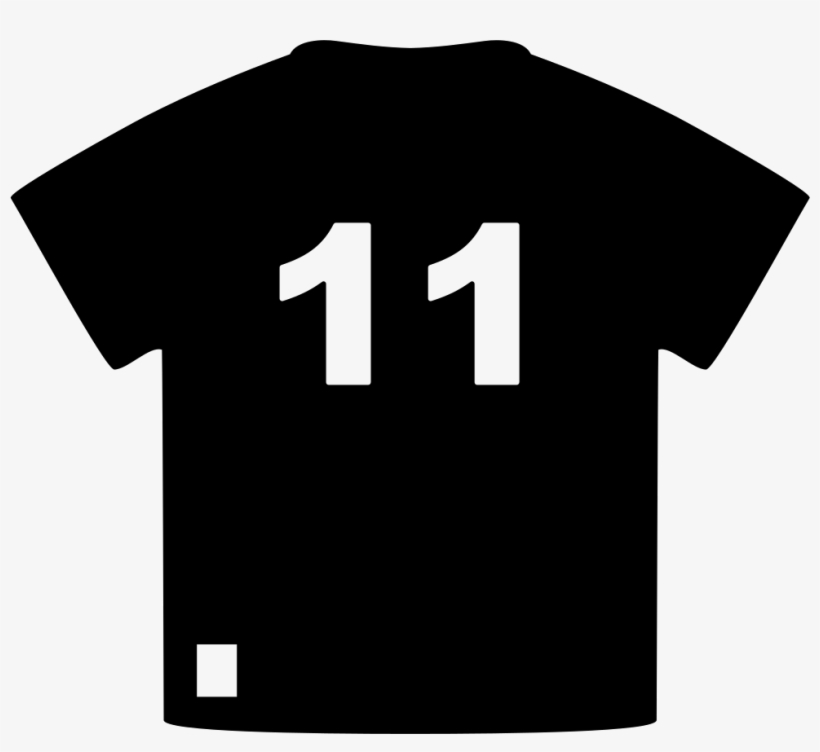 Brazil Soccer Player T-shirt Of Number 11 Comments - Soccer Shirt Icon Png, transparent png #1939937