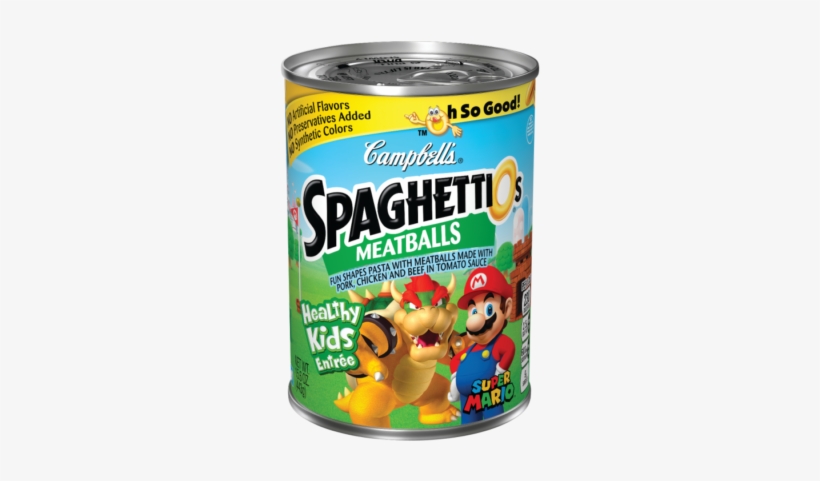 Spaghettios® Super Mario Bros - Campbell's Spaghettios With Meatballs 14 Oz, transparent png #1939994