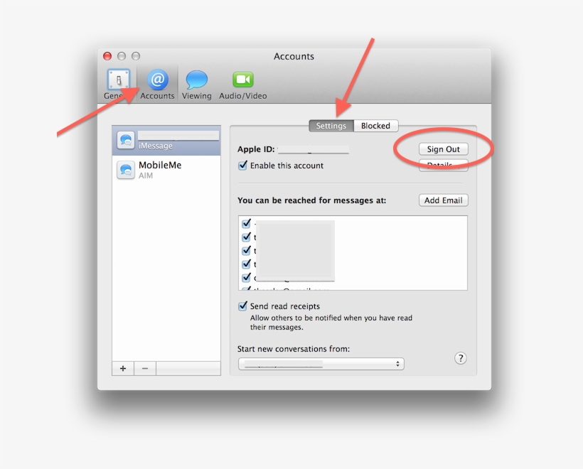 Logging Out And Back Into Icloud In Messages - Imessage, transparent png #1940227