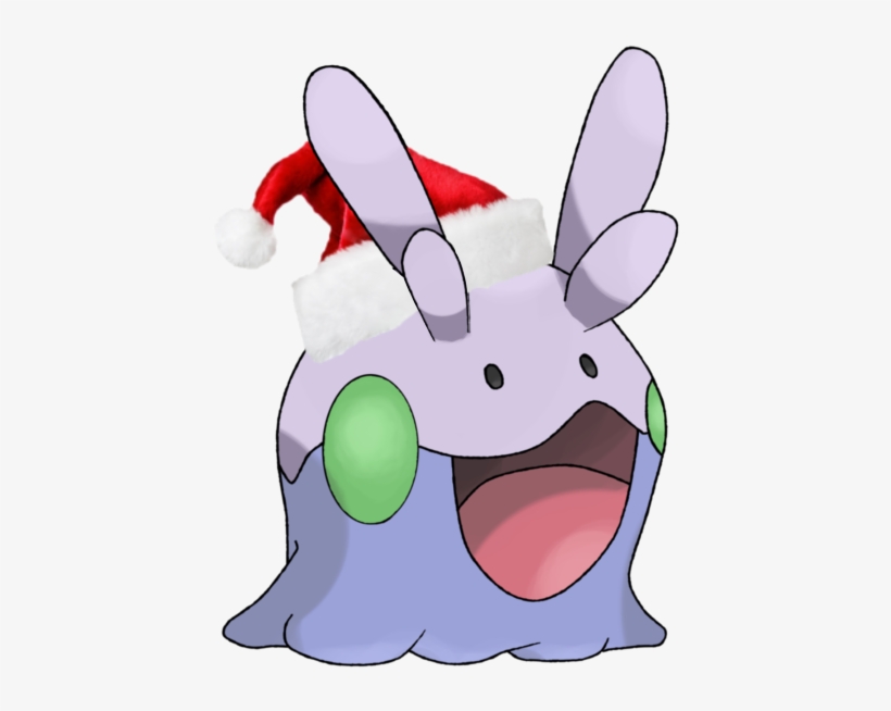 I Made A Goomy With A Santa Hat For You Holiday Plesure - Pokemon With Santa Hat, transparent png #1940569