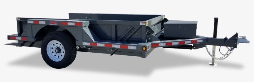 Bbdd7210sa5 72"x10' 2' Drop Down Equipment Trailer - Semi-trailer Truck, transparent png #1940743