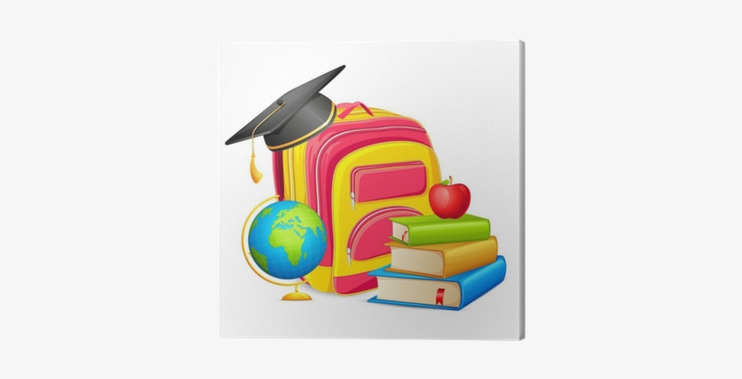 Cuadro En Lienzo Ilustración Vectorial De La Bolsa - Education Clipart Png, transparent png #1940768