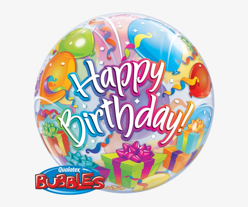 Cupcake De Cumpleaños Y Puntos - Happy Birthday Bubble Balloons, transparent png #1940990