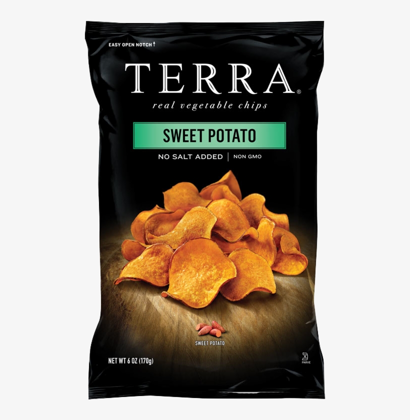 Terra Sweet Potato Chips No Salt Added, transparent png #1941075