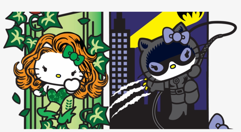 There's A New Hybrid Of Bad Guy On The Horizon As Sanrio - Catwoman Hello Kitty, transparent png #1941602