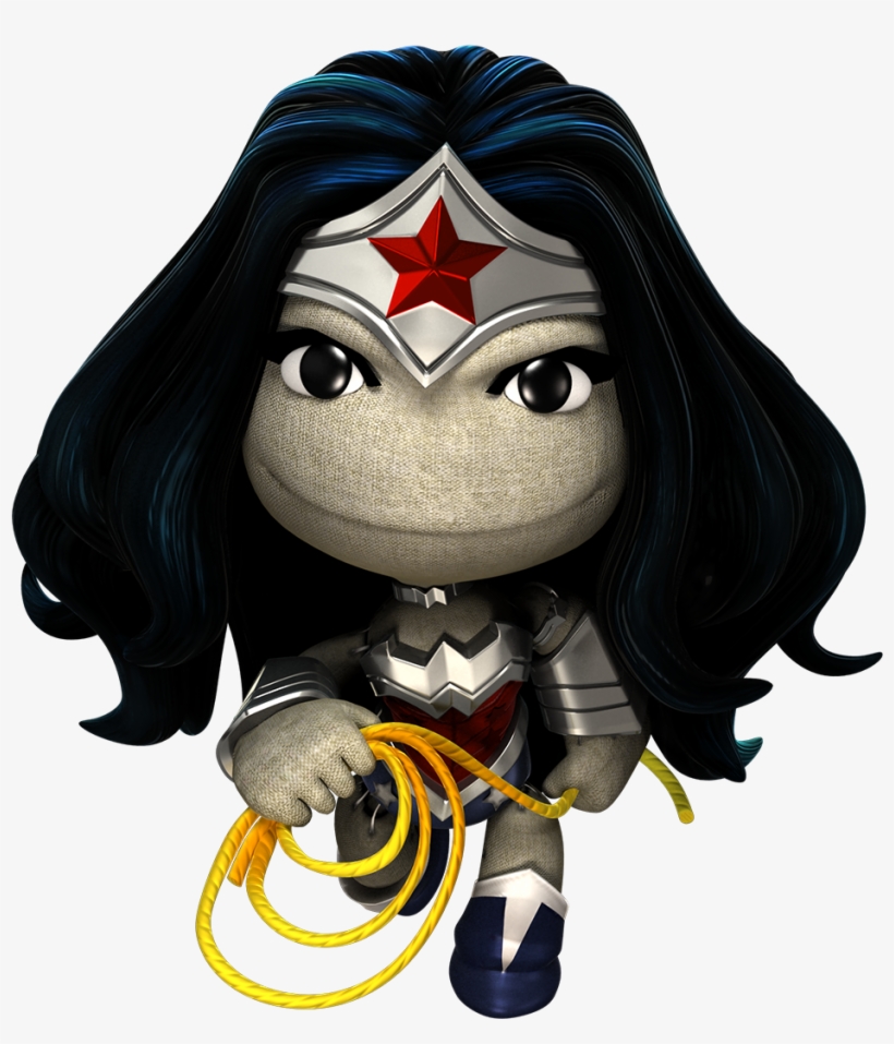 Wonder Woman And Captain Marvel Featured In Littlebigplanet's - Little Big Planet Wonder Woman, transparent png #1941733