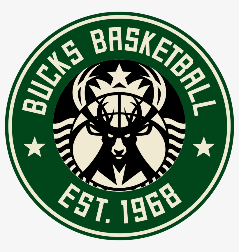 Starbucks X Milwaukee Bucks Logo - Starbucks Logo, transparent png #1941828