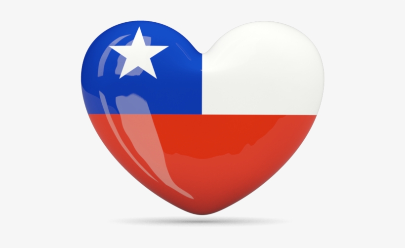 Chile Flag Png Image - Hong Kong Flag Heart, transparent png #1941914
