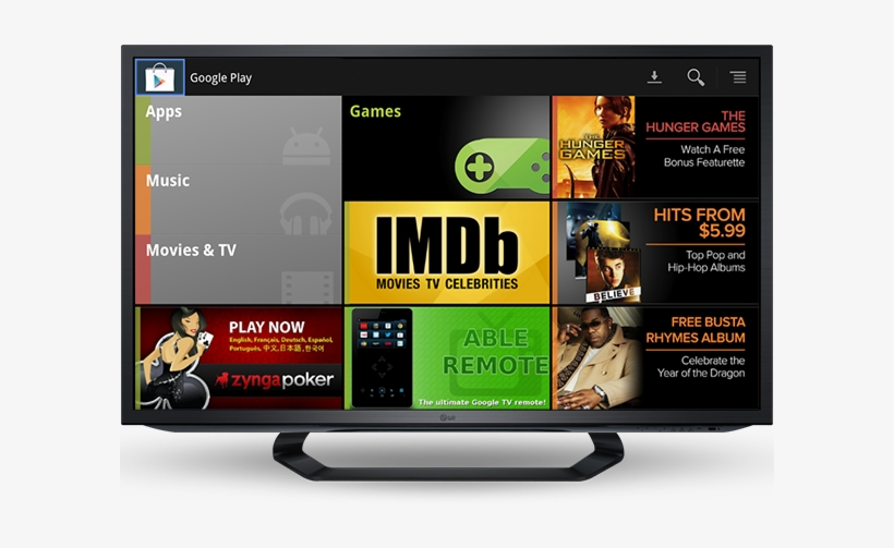 Google Announced Today That It's Bringing Google Play - Google Tv, transparent png #1942402