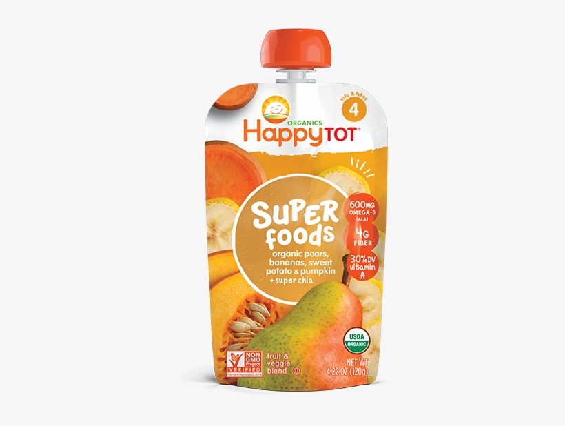 Happy Family Happy Tot Superfoods - Spinach Mango, transparent png #1942403