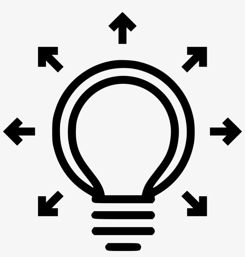 Bulb Creative Mind Thinking Productivity Idea Startup - Initiative Icon, transparent png #1943115