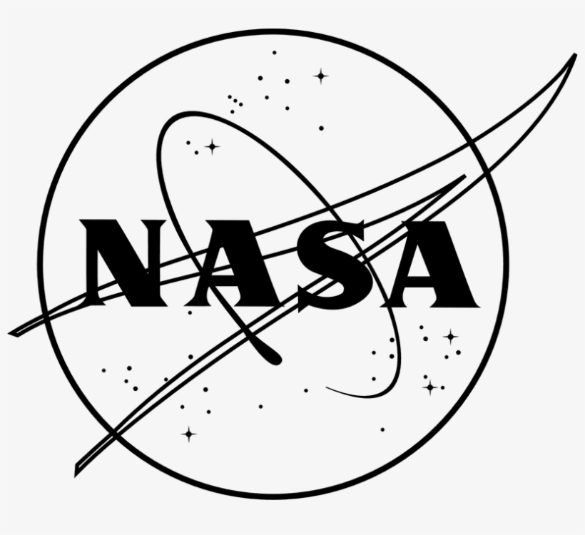 Images Of Easy To Draw Nasa Symbol - Nasa Black And White, transparent png #1943386