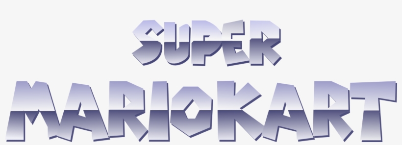 Super Mario Kart Logo - Super Mario Kart Snes Logo, transparent png #1943481
