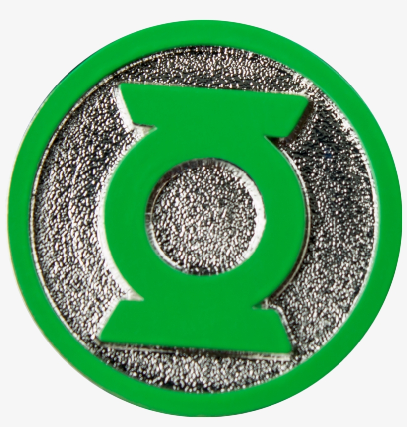 Beautiful Green Lantern Logo Colour Enamel Lapel Pin, transparent png #1943483