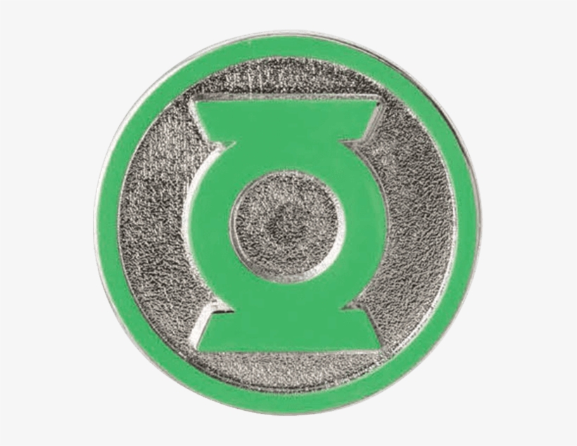 Colored Green Lantern Logo Lapel Pin - Green Lantern Lapel Pin Green, transparent png #1943566