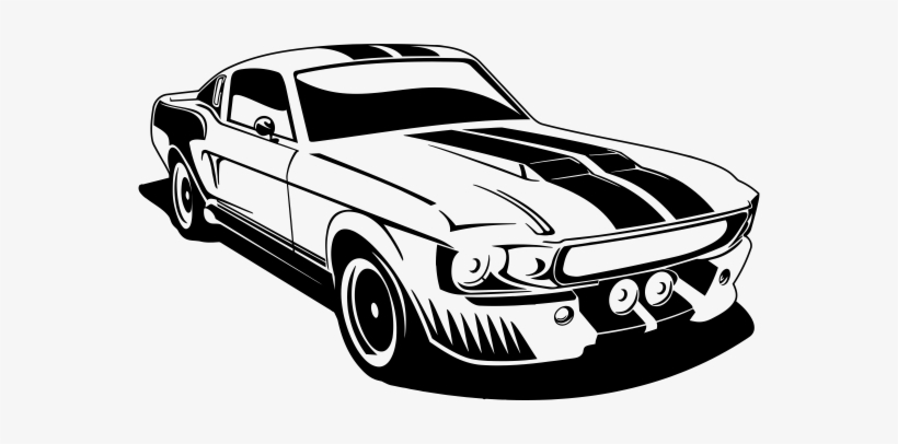 Ford Cobra Logo Amazing Jpg Black And White - Ford Mustang Shelby Gt500 Vector, transparent png #1944059