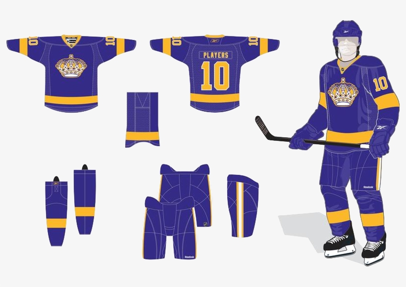 Click Here For A Rendering - Retro La Kings Jersey, transparent png #1944376