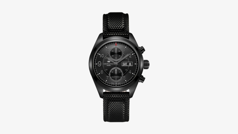 The Auto Chrono Comes In A Stainless Steel Case And - Hamilton Khaki Field Auto Chrono, transparent png #1944546