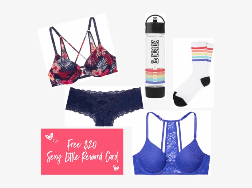 Select Victoria's Secret Pink Bras Have Dropped In - Victorias Secret Pink Water Bottle Black Retro Color, transparent png #1945921