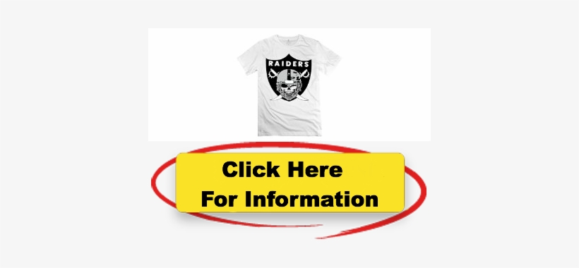 Jiuzhou Mens T Shirt Scaring Logo Oakland Raiders White - Infant, transparent png #1947903