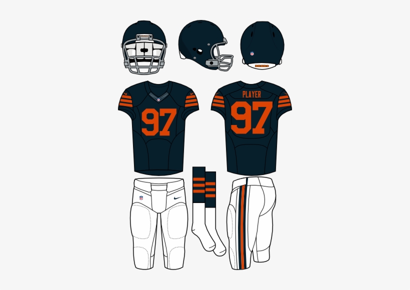 Chicago Bears - New York Jets Home Uniform, transparent png #1948231