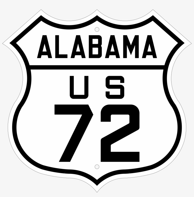 Us 72 Alabama - Highway 72 Alabama Sign, transparent png #1948270