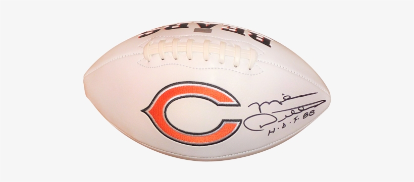 Mike Ditka Autographed Chicago Bears Logo Football, transparent png #1948319