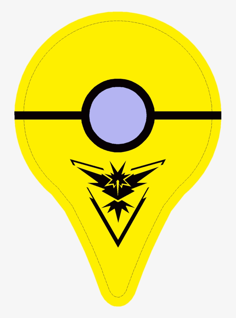 Go Plus Skin - Pokemon Go Team Instinct Shirt, transparent png #1948857