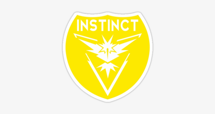 Go Instinct Pokemon Team Icon - Team Instinct Symbol, transparent png #1949239