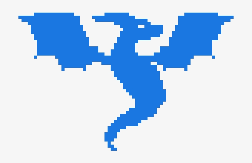 Sapphiesenthiss Dragon Logo - Pixel Art Dragon Logo, transparent png #1949705
